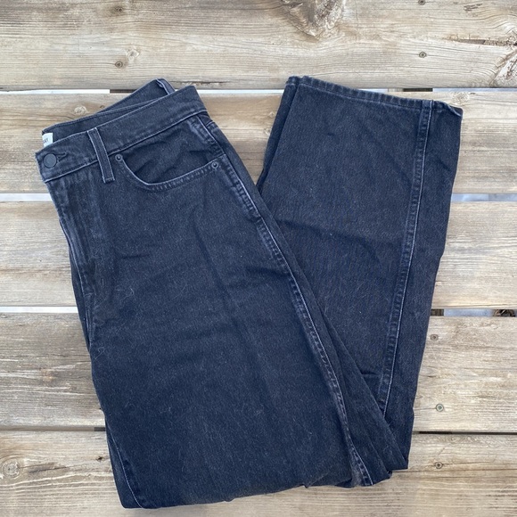 Aritzia Black Wide Legged Jeans - Picture 5 of 5